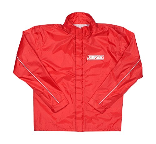 梅雨入り前に シンプソン レインウェア SR-4191 上下 ブラック LL Amazon | シンプソン(SIMPSON) バイク用レインスーツ レインジャケット